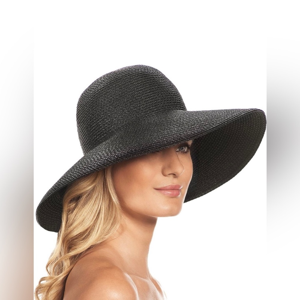 Eric Javits ‘Hampton’ Straw Hat in Black 🖤 EUC!